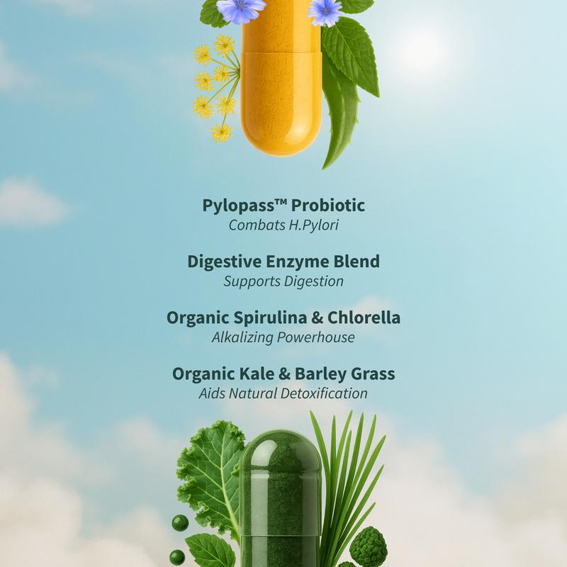 Gut Health Duo – Probiotics + Spirulina & Chlorella